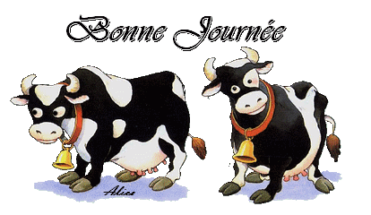 Bonne Journee Avec Des Vaches Image Animee Gif