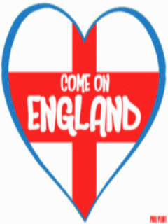 Come on England coeur